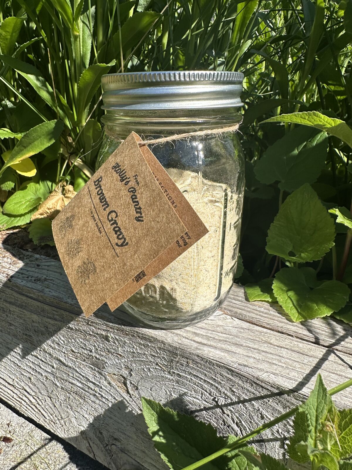 Jar of Brown Gravy mix