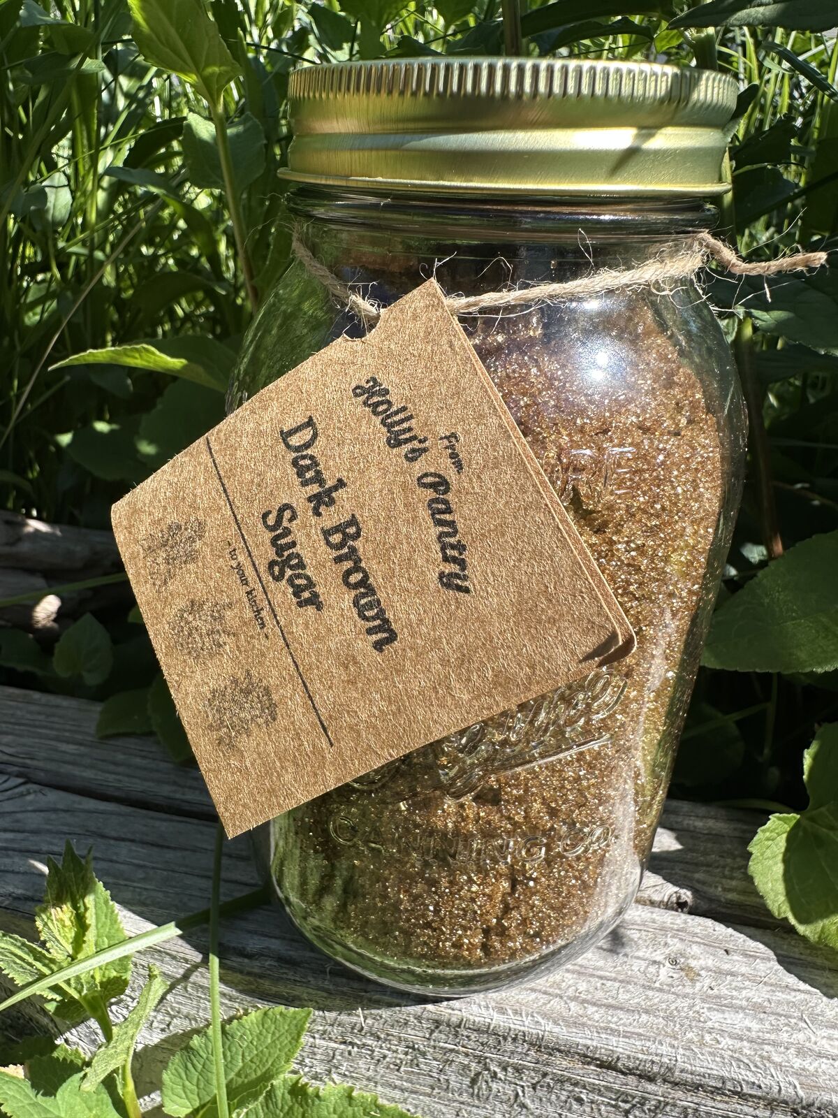 Jar of Dark Brown Sugar